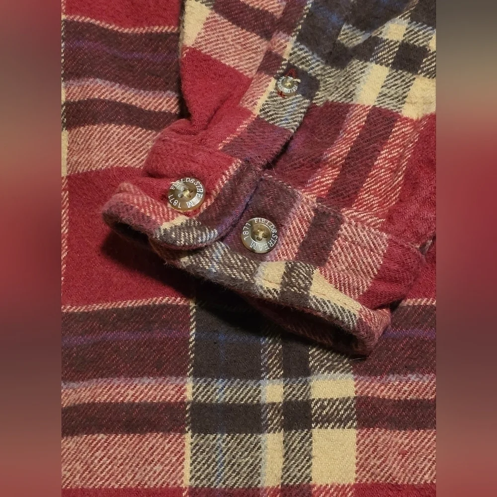 FIELD & STREAM Classic Red Plaid Men's heavyweight Flannel Shirt Sz. XXL